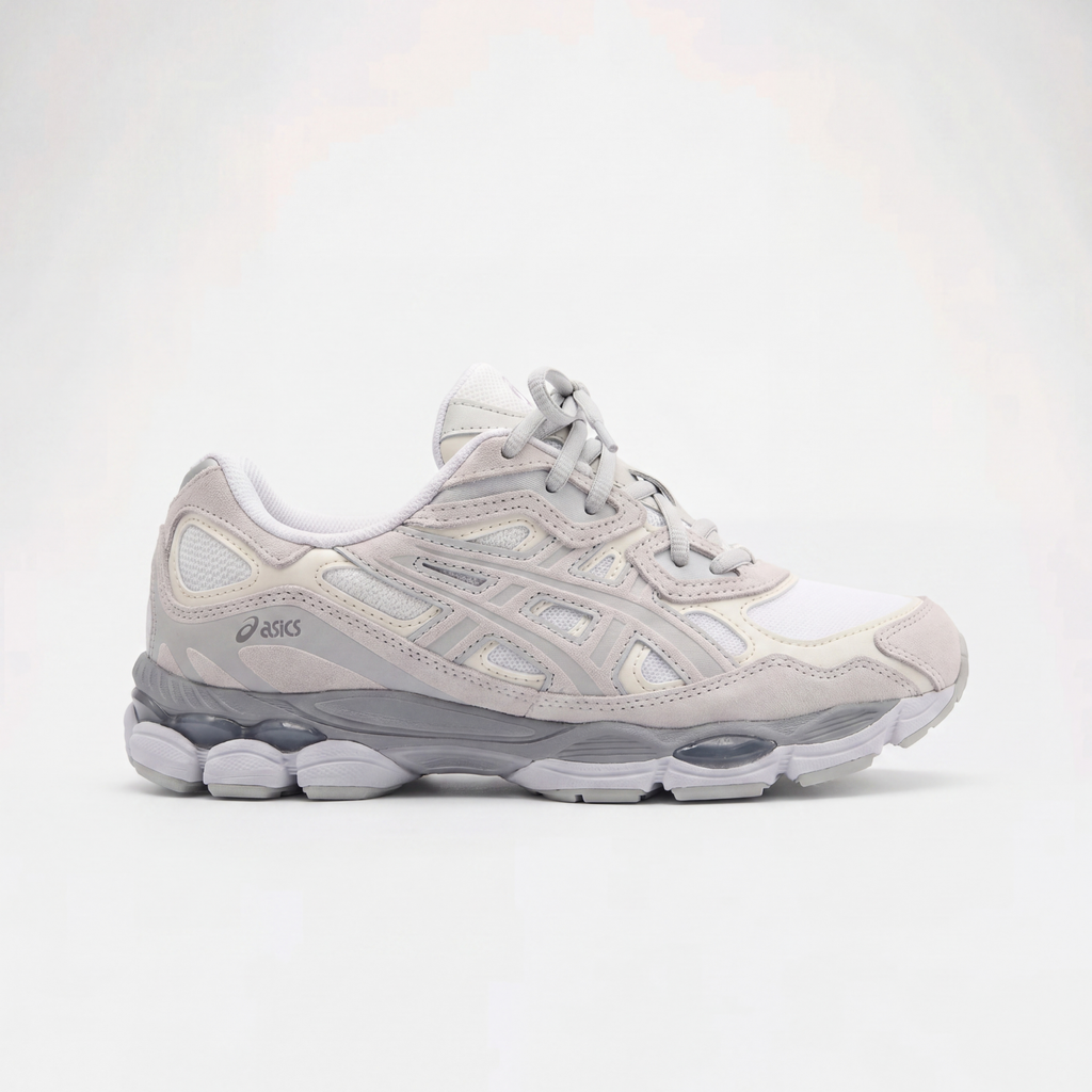 Zapatos Gel Gris/Blanco