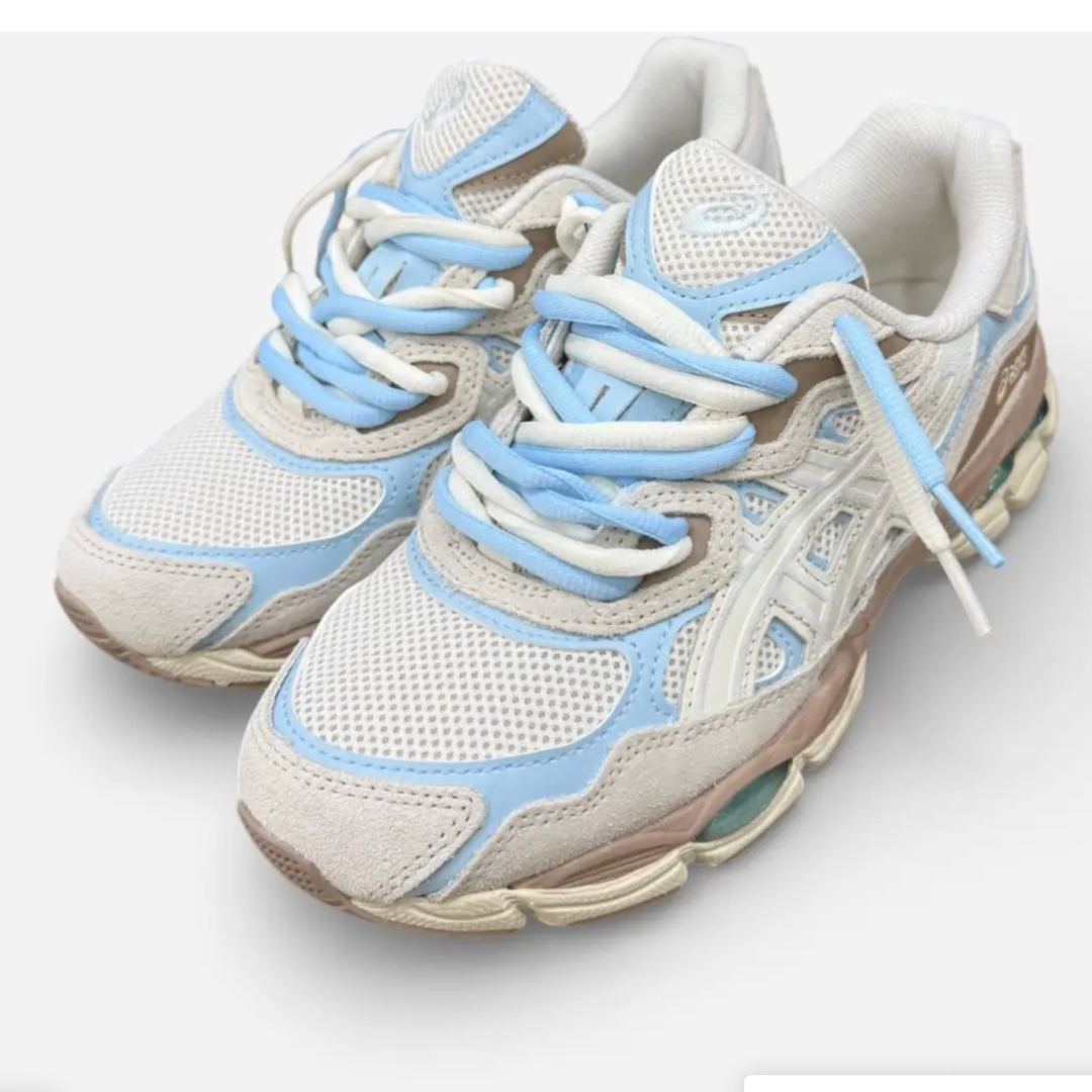 Zapatos Gel Crema Azul Airy