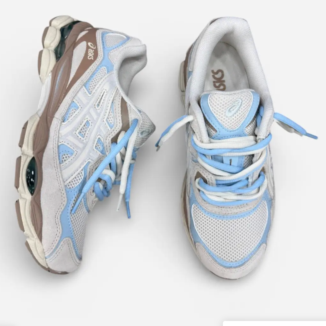 Zapatos Gel Crema Azul Airy