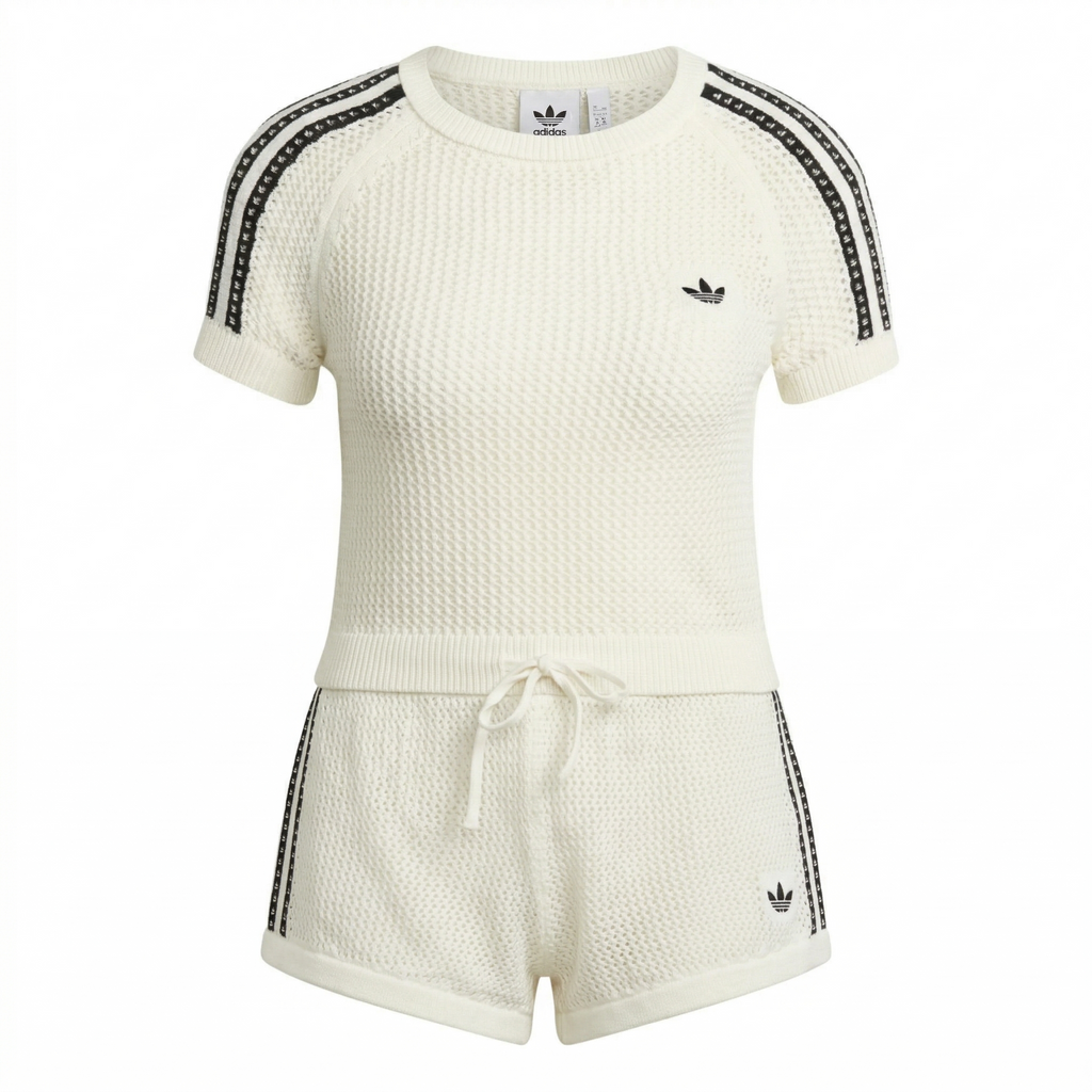 COMPLETO A MAGLIA DI UNCINETTO CORTO