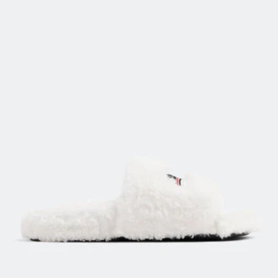Ciabatte pelose B- BIANCO