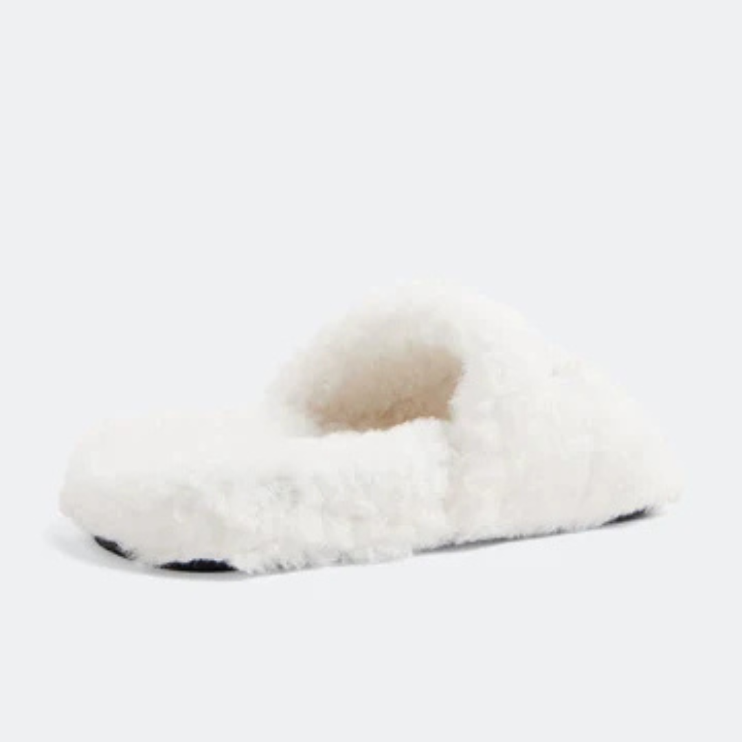 Ciabatte pelose B- BIANCO