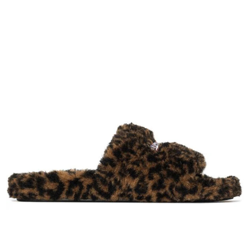 Ciabatte pelose B- LEOPARDO