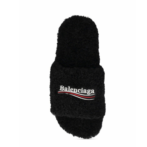 Ciabatte pelose B- NERO