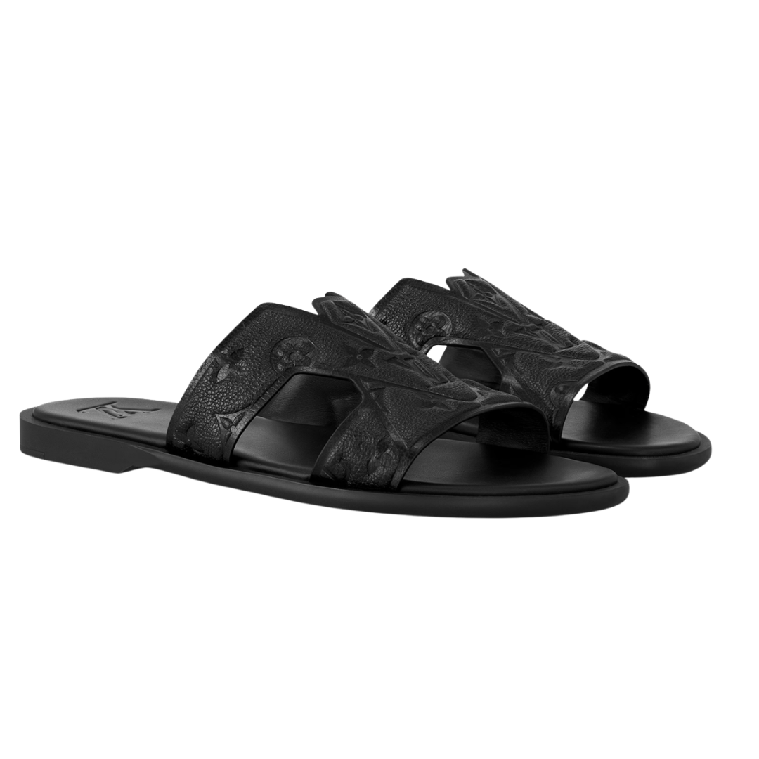 SANDALO ESTIVO LV - NERO RILIEVO